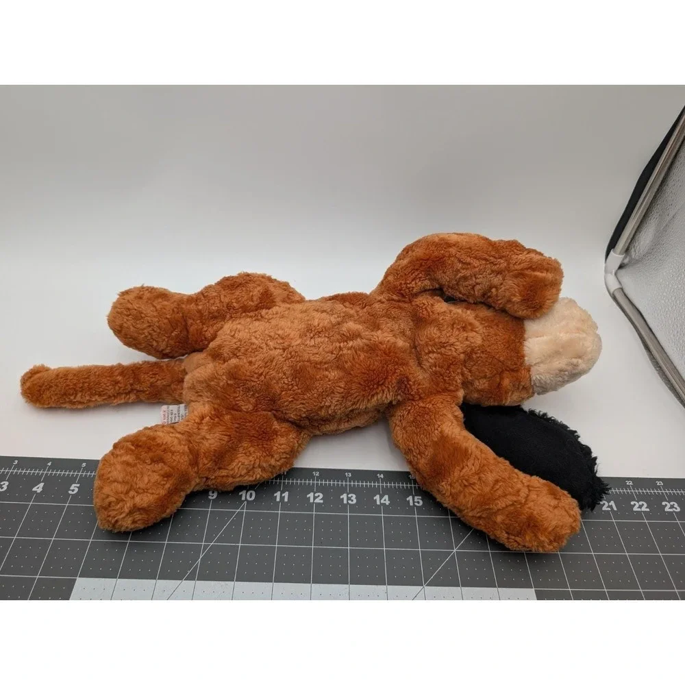 Gund Marvel Dog Plush Puppy Brown Black Flat‎ 5335 16 Inch Long Stuffed Animal